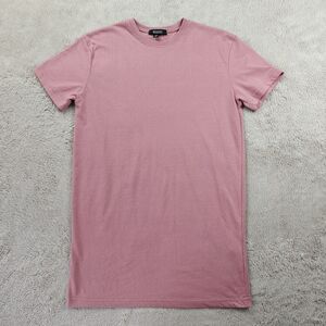 Missguided T-Shirt Dress Women's 6 Pink Summer Minimalist Basic Mini